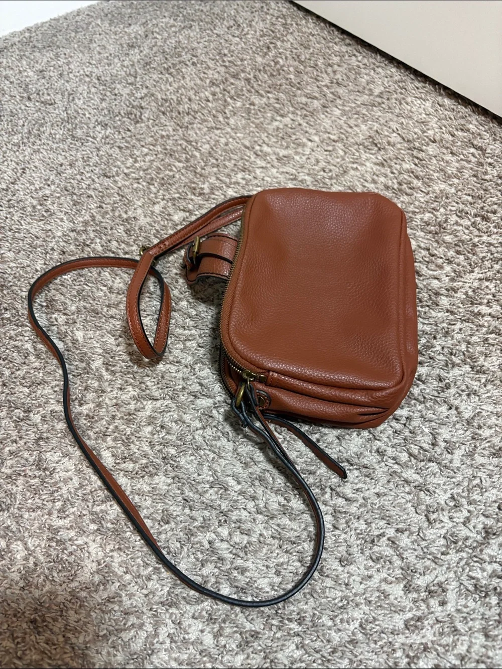Canyon River Blues Brown Leather Crossbody Bag